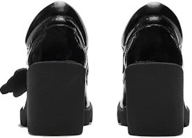 Shop Burberry博柏利 圓頭套足 粗跟 高筒鞋 6.5cm 女式 黑色