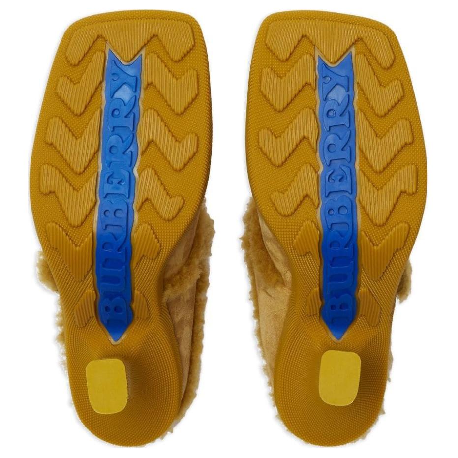 Purchase (W) 博柏利圆头无跟拖鞋“黄色9厘米” 80773891