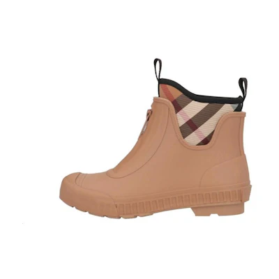 (W) Burberry Rubber and Neoprene Rain Boots 'Brown'