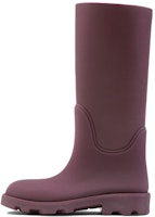 (Women) Burberry Rubber Round-Toe High-Top Boot 'Plum' 80753851 (Women) Burberry Rubber Round-Toe High-Top Boot 'Plum' 80753851