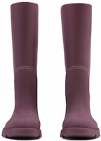 Shop (Women) Burberry Rubber Round-Toe High-Top Boot 'Plum' 80753851