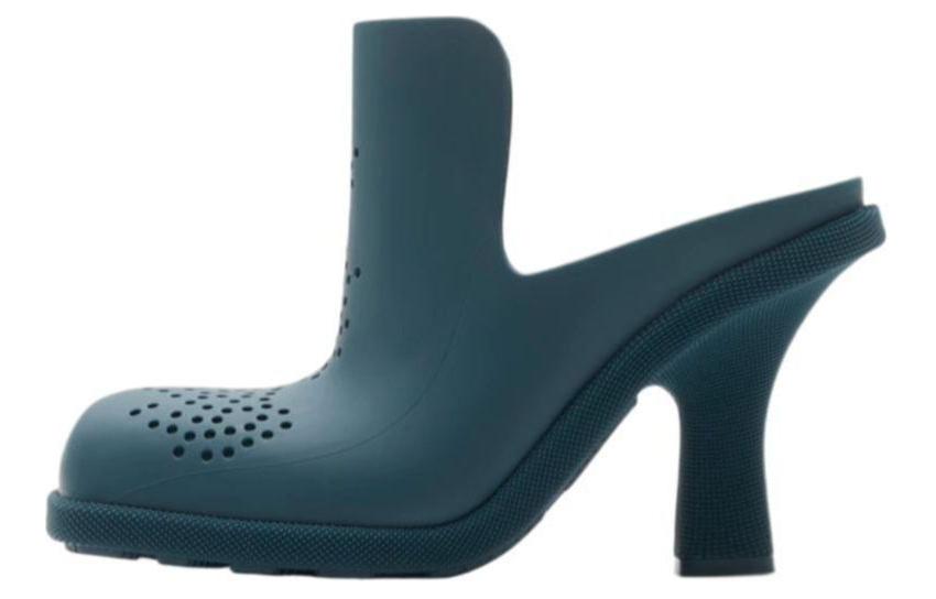 (W) Burberry Rubber Slide 'Green CMFT'