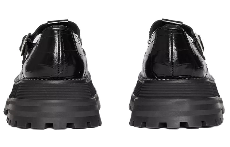 (W) Burberry Sandal 'Classic British Collegiate Crocodile Pattern Black' 圖 5