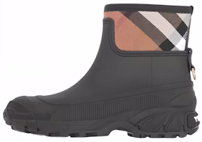 (Women) Burberry Short Boot Black 'Checkered Fashion' 80480431 (Women) Burberry Short Boot Black 'Checkered Fashion' 80480431