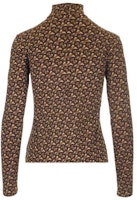 (Women) Burberry Signature Print High-Neck Sweater Brown 80252331 (Women) Burberry Signature Print High-Neck Sweater Brown 80252331