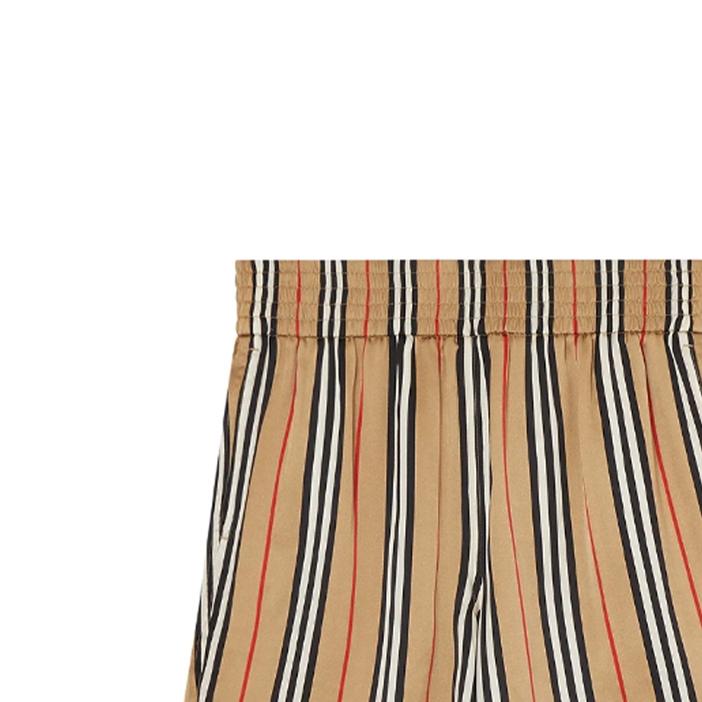 Details for (Women) Burberry Signature Stripe Silk Shorts in Archive Beige 8014286