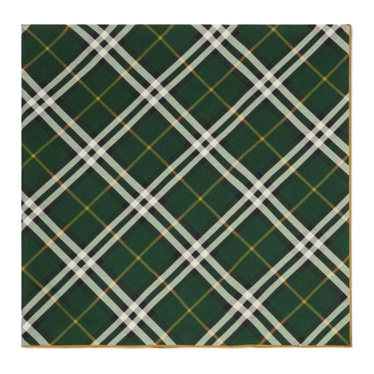 Order (W) Burberry Tudung Sutera Hijau Hutan Corak Kotak-kotak 8090787