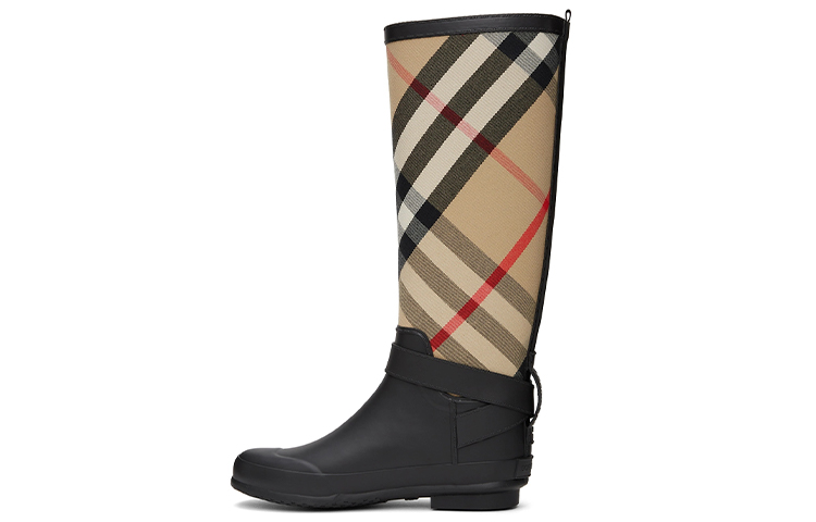 (W) Burberry Simeon High 'Black Brown Patchwork'