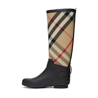 (W) Burberry Simeon High 'Black Brown Patchwork'