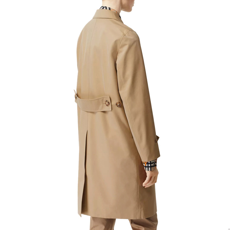 (Women) Burberry Single-Breasted Long Cotton Coat in Camel. 80154851 圖 4