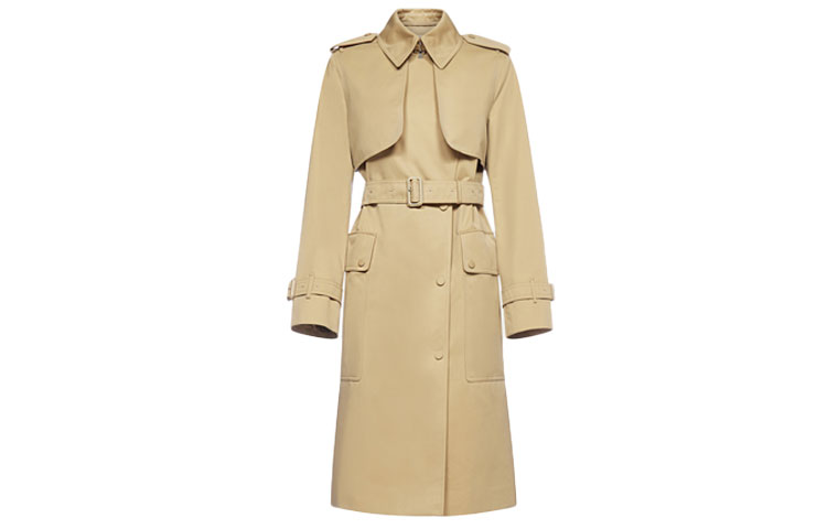 (Women) Burberry Single-Breasted Trench Coat in Light Brown. 80432071