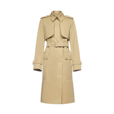(Women) Burberry Single-Breasted Trench Coat in Light Brown. 80432071