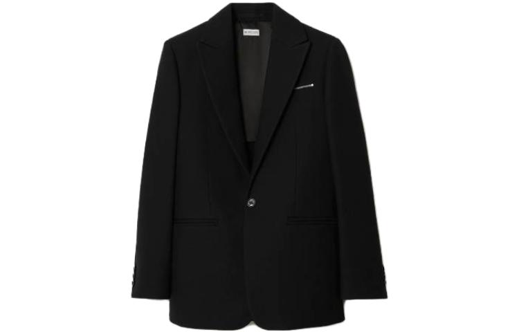 Order (W) 巴宝莉单扣长袖黑色夹克 80772211