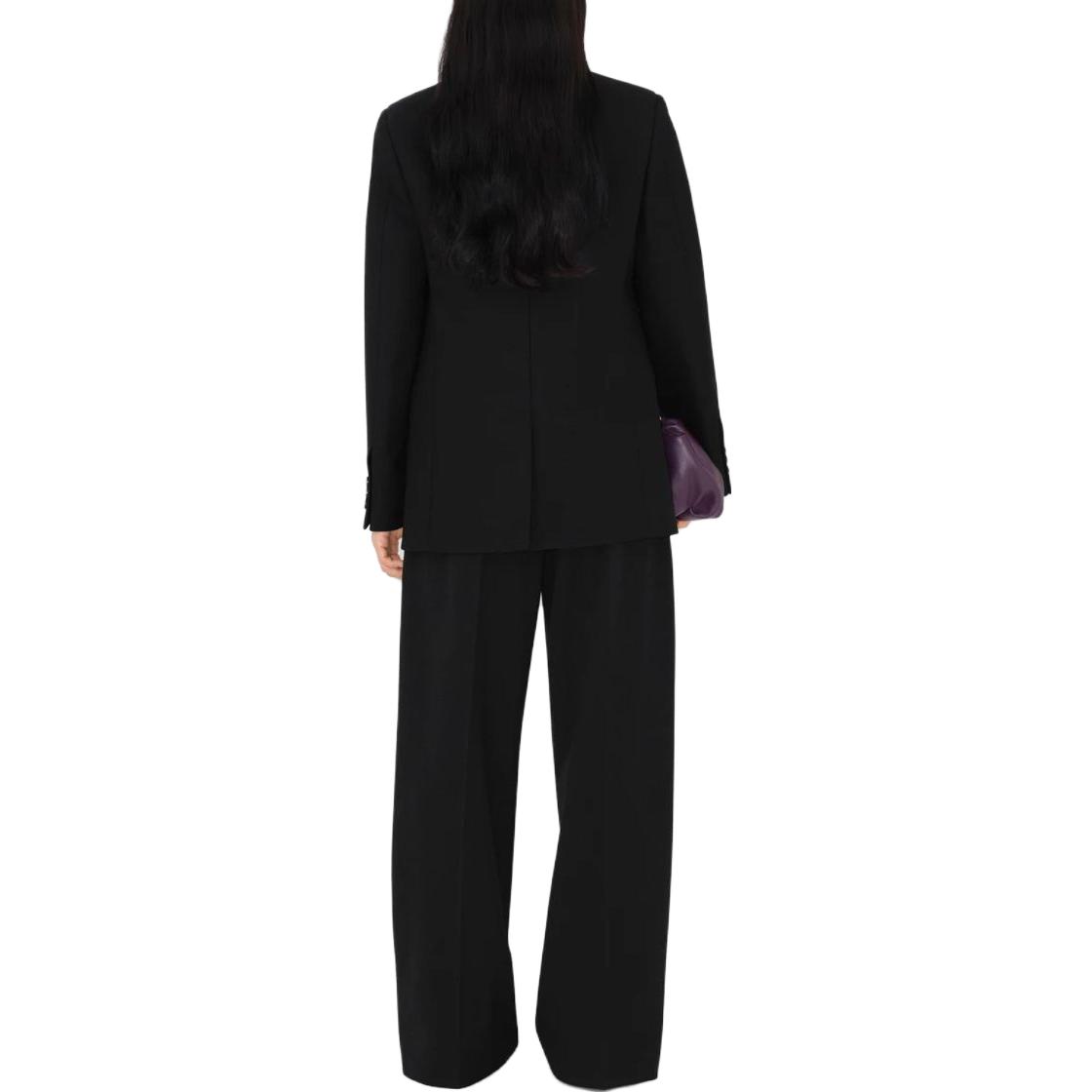 Shop (W) 巴宝莉单扣长袖黑色夹克 80772211