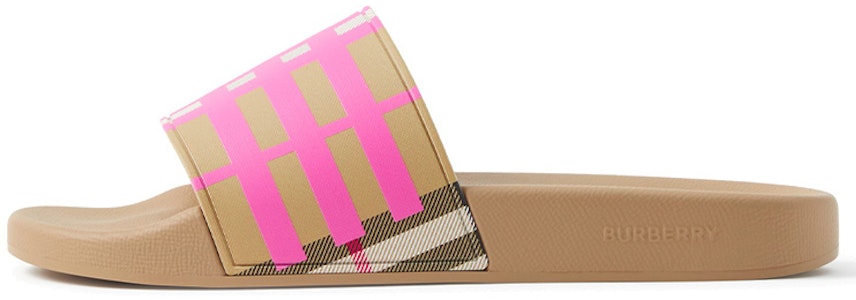 (W) 버버리 체크 슬라이드 (버블검 핑크) 80723731 Buy (W) 버버리 체크 슬라이드 (버블검 핑크) 80723731