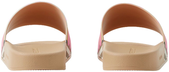 (W) 버버리 체크 슬라이드 (버블검 핑크) 80723731 Shop (W) 버버리 체크 슬라이드 (버블검 핑크) 80723731