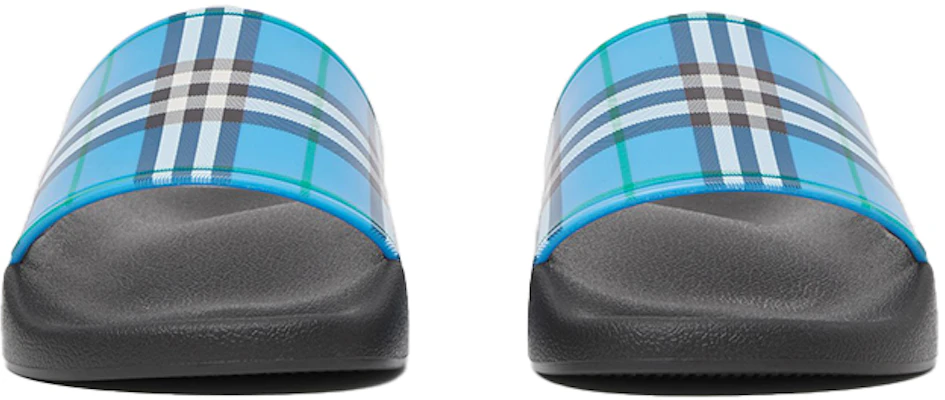 (W) Burberry Slide ''Ruit Print - Zhan Blauw'' 80395511 Lookbook (W) Burberry Slide ''Ruit Print - Zhan Blauw'' 80395511