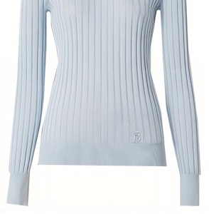 (W) 博柏利修身款丝质高领毛衣带字母压花浅蓝色. 80447231 Sizing (W) 博柏利修身款丝质高领毛衣带字母压花浅蓝色. 80447231