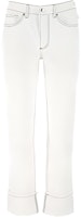 (Women) Burberry Slim Straight-Fit Jeans with Stitching in Natural White 80392821 (Women) Burberry Slim Straight-Fit Jeans with Stitching in Natural White 80392821