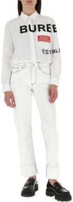 (Women) Burberry Slim Straight-Fit Jeans with Stitching in Natural White 80392821 Shop (Women) Burberry Slim Straight-Fit Jeans with Stitching in Natural White 80392821