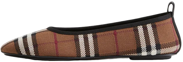 (Women) Burberry Slip-On 'Check Pattern Brown' 80707601 (Women) Burberry Slip-On 'Check Pattern Brown' 80707601