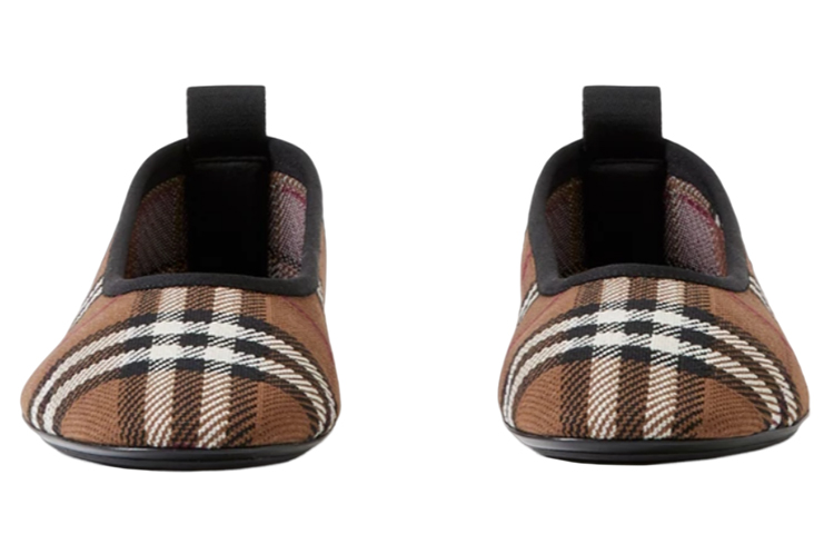 Lookbook (Women) Burberry Slip-On 'Check Pattern Brown' 80707601