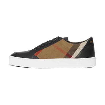 (W) Burberry Sneaker 'Black Fabric and Leather'