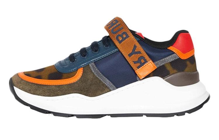 (W) Burberry Sneaker 'Leopard Print Color-Block'