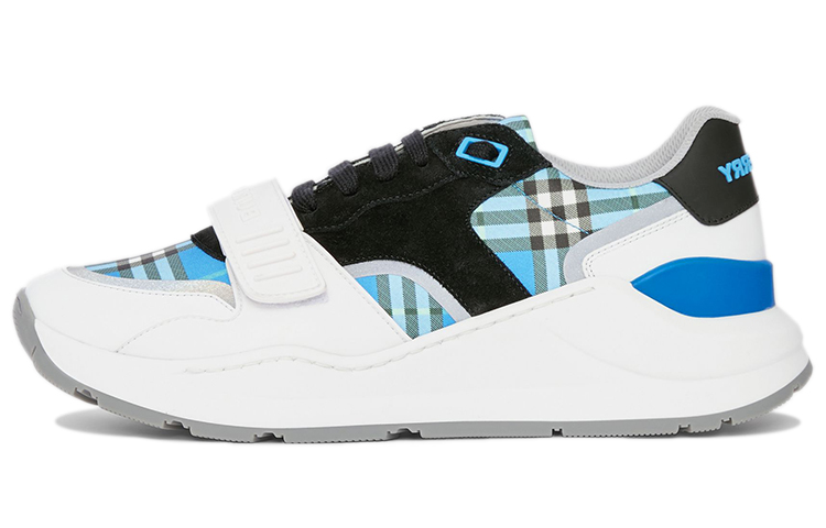 (W) Burberry Sneaker 'Navy Check Leather'