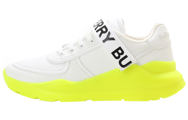 (W) Burberry Ronnie Sneaker 'Optic White Neon Green'