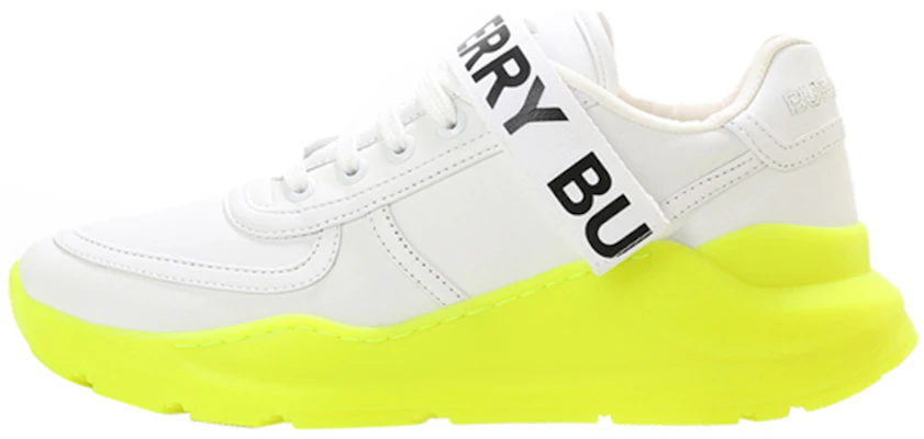 (W) Burberry Ronnie Sneaker 'Putih Optik Hijau Neon' 8024253 Buy (W) Burberry Ronnie Sneaker 'Putih Optik Hijau Neon' 8024253