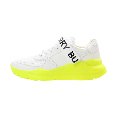 (W) Burberry Ronnie Sneaker 'Optic White Neon Green'