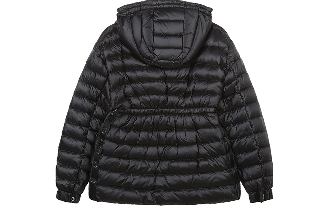 (Women) Burberry Solid Black Hooded Down Jacket 80321461 圖 3