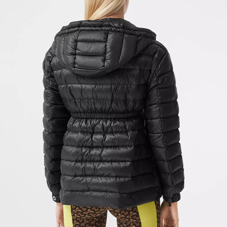 (Women) Burberry Solid Black Hooded Down Jacket 80321461 圖 6