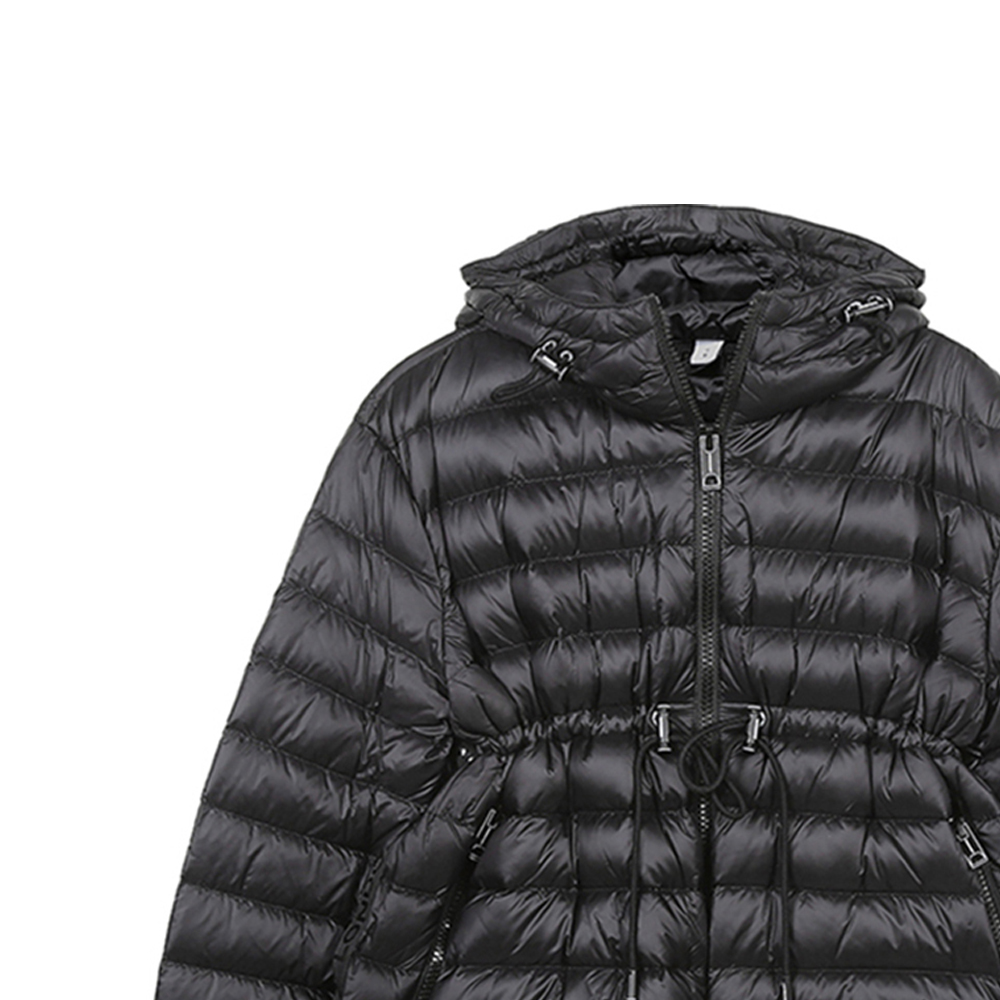 (Women) Burberry Solid Black Hooded Down Jacket 80321461 圖 7