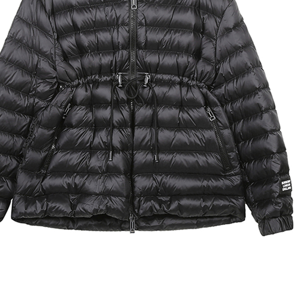 (Women) Burberry Solid Black Hooded Down Jacket 80321461 圖 8