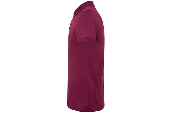 (Women) Burberry Solid Button-Up Short-Sleeve Polo Shirt in Magenta 40054531 圖 4