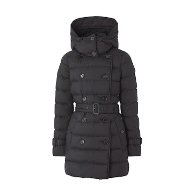 (Women) Burberry Solid Color Detachable Hood Puffer Jacket 80450211