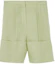 Order (Women) Burberry Solid Color Elastic Waist Straight Casual Shorts Mist Green. 80432661