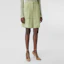 Purchase (Women) Burberry Solid Color Elastic Waist Straight Casual Shorts Mist Green. 80432661