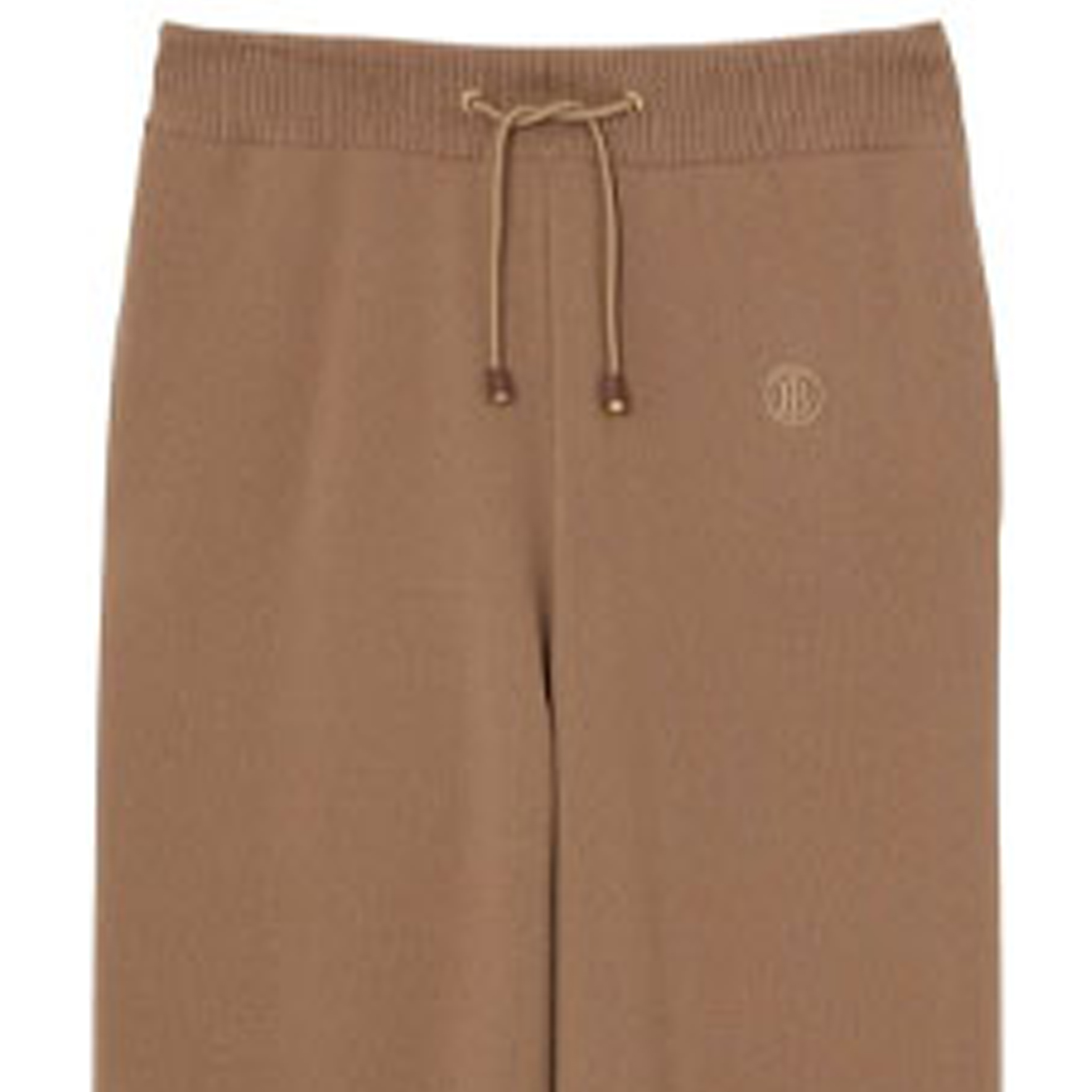 Details for (W) Pantalones Jogger Burberry Color Sólido con Logo Bordado - Camel. 80422161