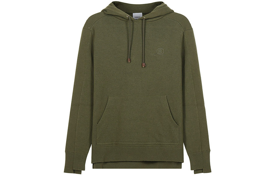 Buy (W) 博柏利深蕨绿色刺绣标志女款纯色卫衣 80435211