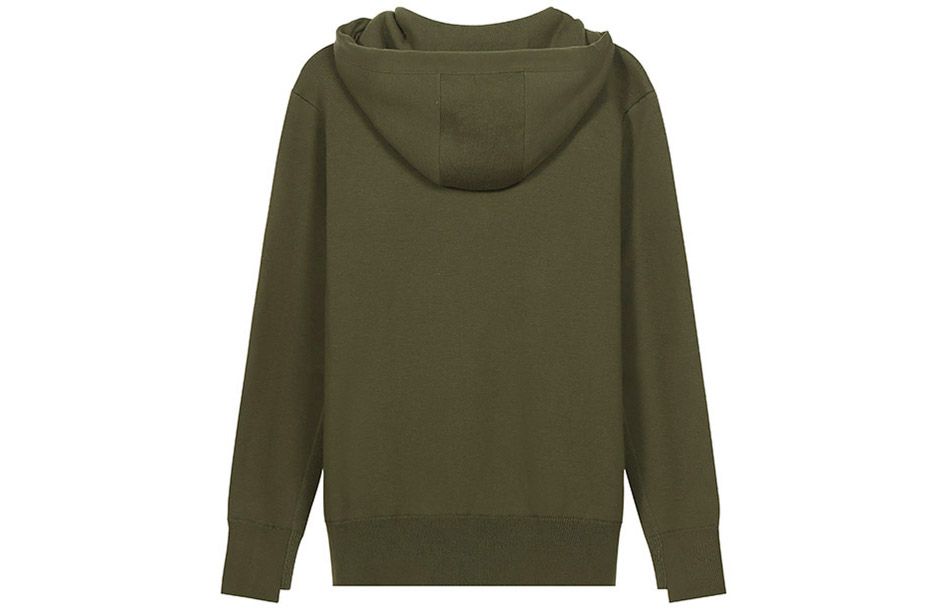 Lookbook (W) 博柏利深蕨绿色刺绣标志女款纯色卫衣 80435211