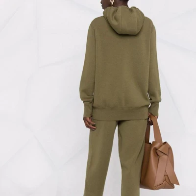 (W) 博柏利深蕨绿色刺绣标志女款纯色卫衣 80435211 Purchase (W) 博柏利深蕨绿色刺绣标志女款纯色卫衣 80435211