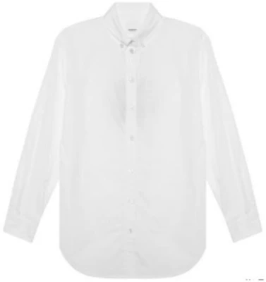 (W) Camisa Blanca de Manga Larga con Botones para Mujer Burberry Color Sólido. 80135661 Order (W) Camisa Blanca de Manga Larga con Botones para Mujer Burberry Color Sólido. 80135661