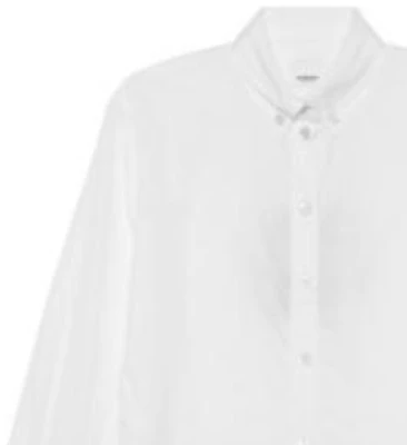 (W) Camisa Blanca de Manga Larga con Botones para Mujer Burberry Color Sólido. 80135661 Lookbook (W) Camisa Blanca de Manga Larga con Botones para Mujer Burberry Color Sólido. 80135661