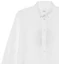 Lookbook (W) Camisa Blanca de Manga Larga con Botones para Mujer Burberry Color Sólido. 80135661