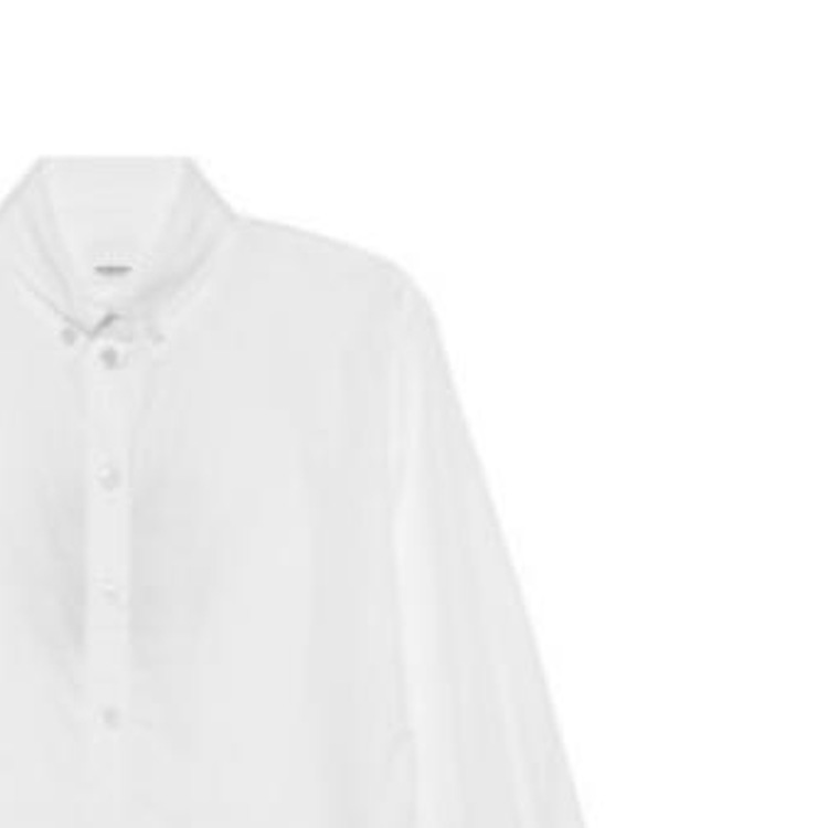 Shop (W) Camisa Blanca de Manga Larga con Botones para Mujer Burberry Color Sólido. 80135661