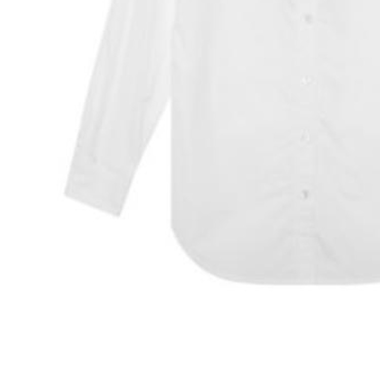Purchase (W) Camisa Blanca de Manga Larga con Botones para Mujer Burberry Color Sólido. 80135661