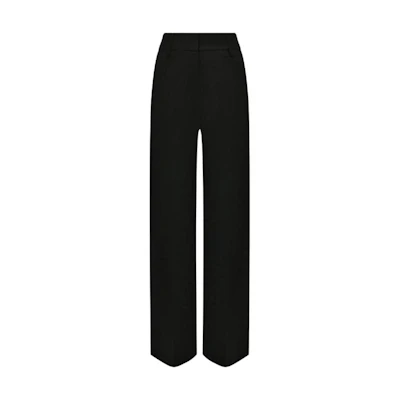 (Women) Burberry Solid Color Straight-Leg Loose Casual Pants for Women 80373251